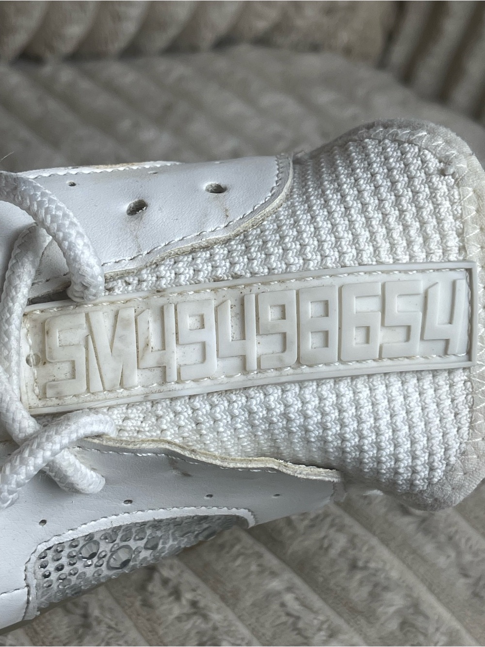Steve Madden Maxima Rhinestone Women’s Chunky Platform Sneakers Size 7 Bling - Picture 10 of 12